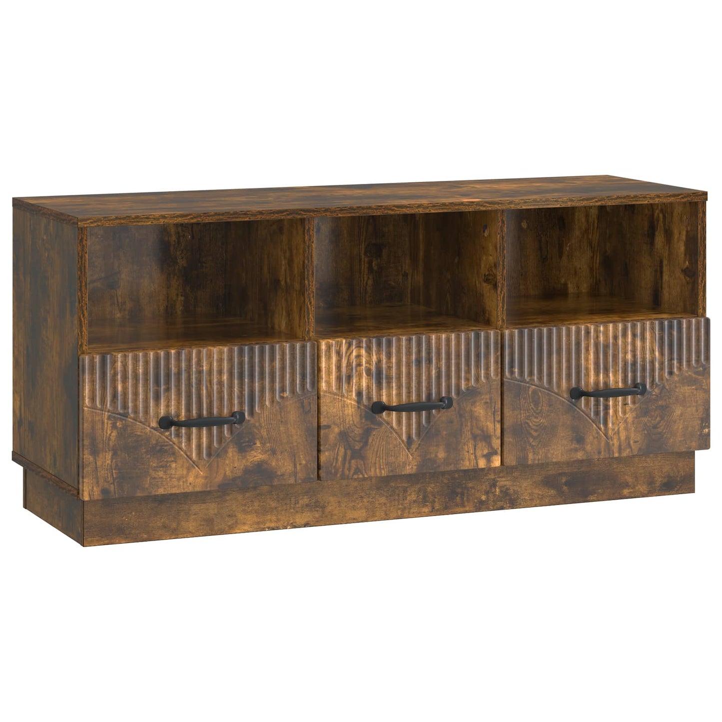 Mobile TV Rovere Fumo 102 x 34,5 x 47 cm Legno ingegnerizzato | homemem39