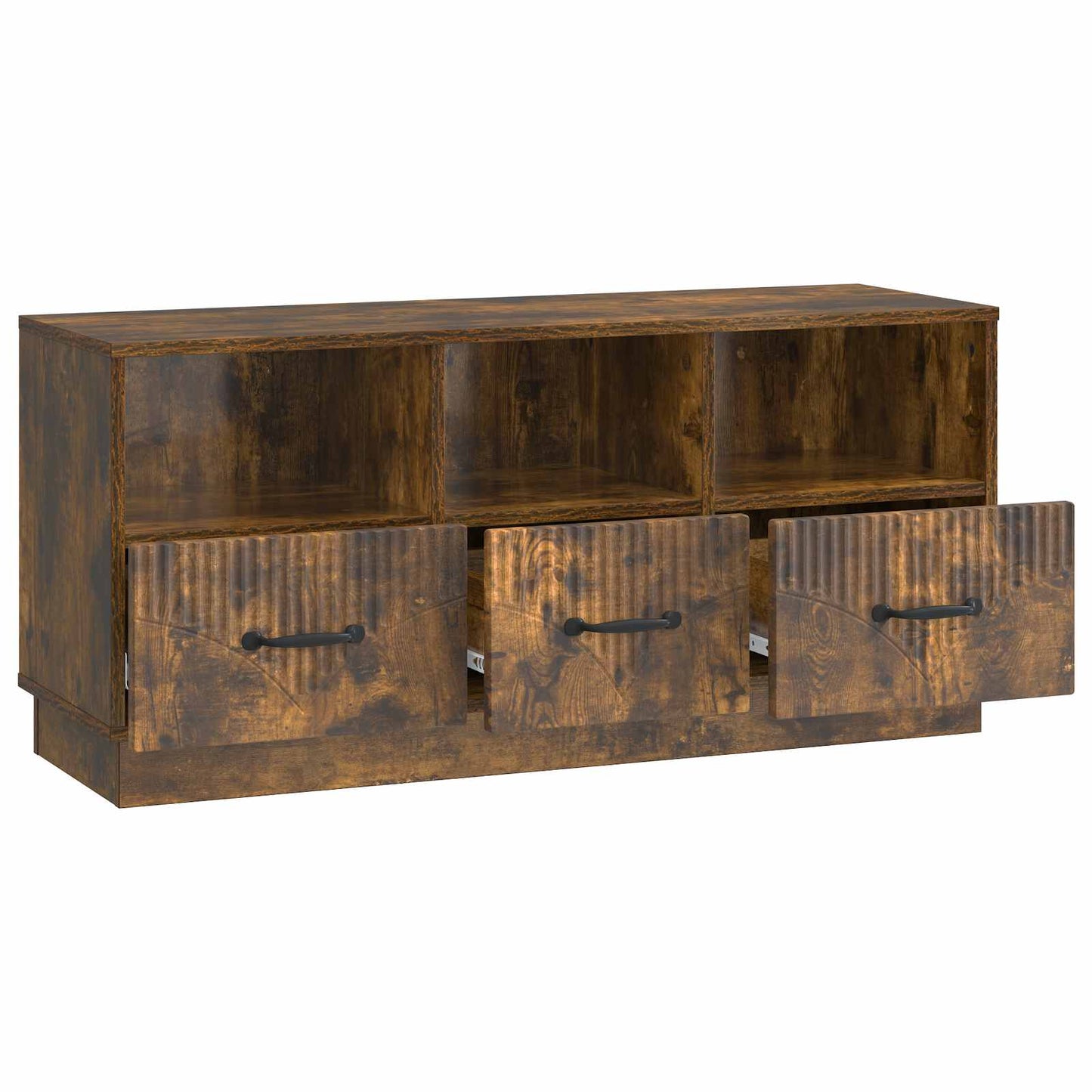 Mobile TV Rovere Fumo 102 x 34,5 x 47 cm Legno ingegnerizzato | homemem39