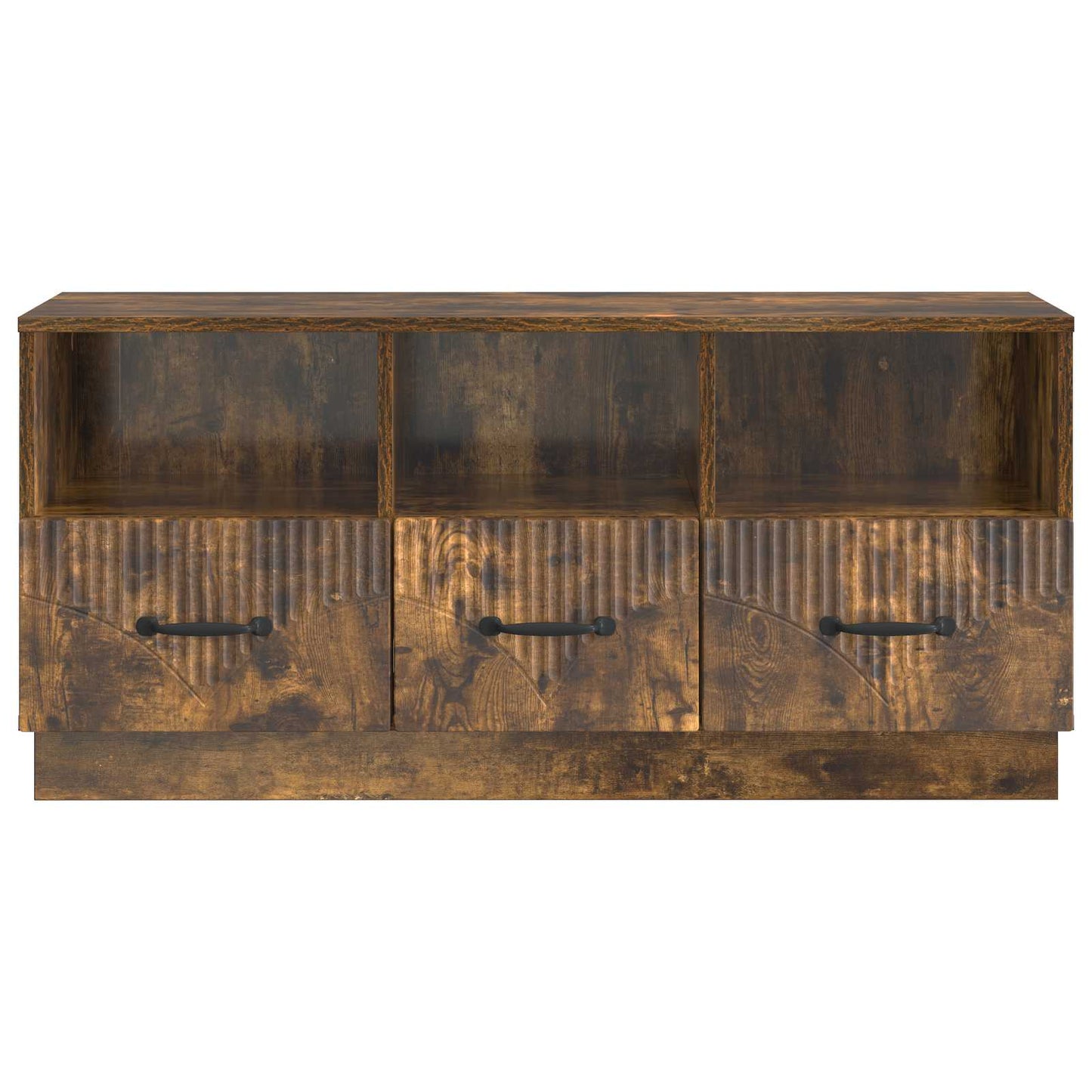 Mobile TV Rovere Fumo 102 x 34,5 x 47 cm Legno ingegnerizzato | homemem39