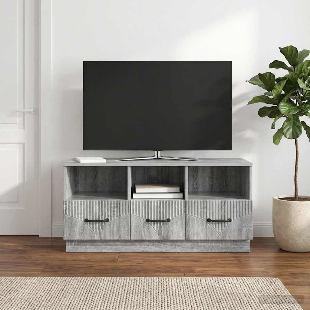Mobile TV Grigio Sonoma 102 x 34,5 x 47 cm Legno ingegnerizzato