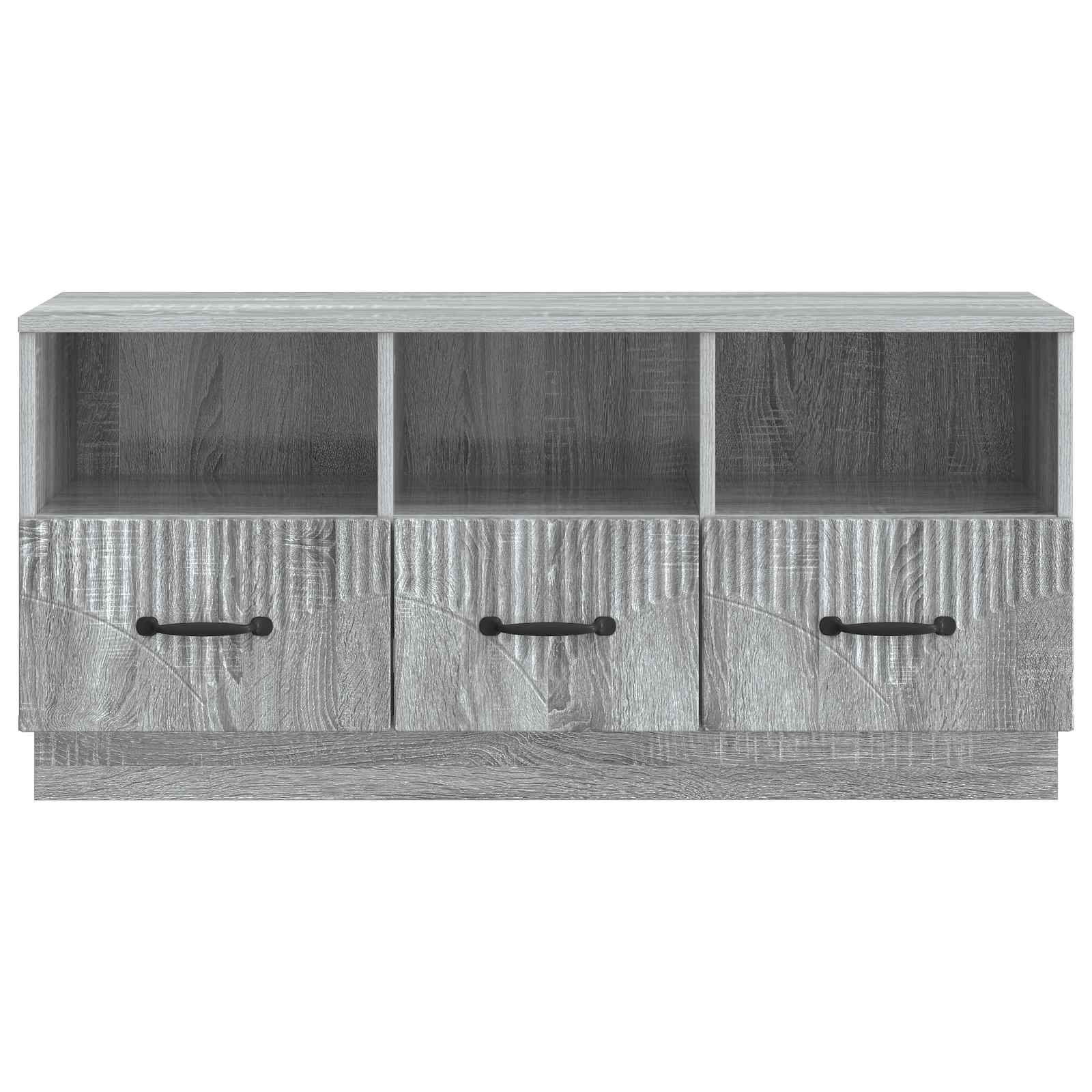 Mobile TV Grigio Sonoma 102 x 34,5 x 47 cm Legno ingegnerizzato | homemem39