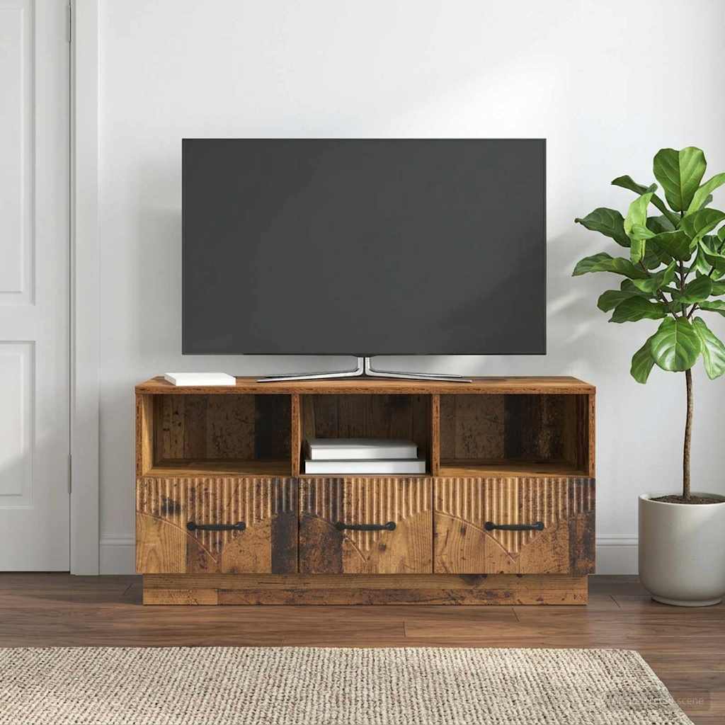 Mobile TV Legno antico 102 x 34,5 x 47 cm Legno ingegnerizzato