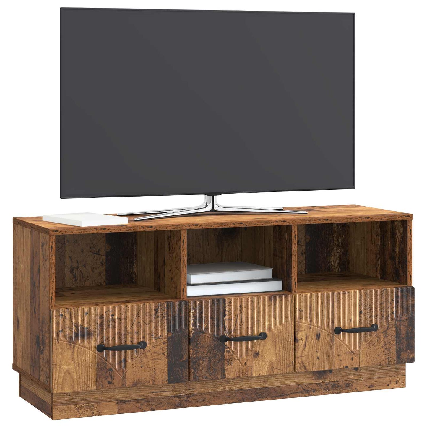 Mobile TV Legno antico 102 x 34,5 x 47 cm Legno ingegnerizzato | homemem39