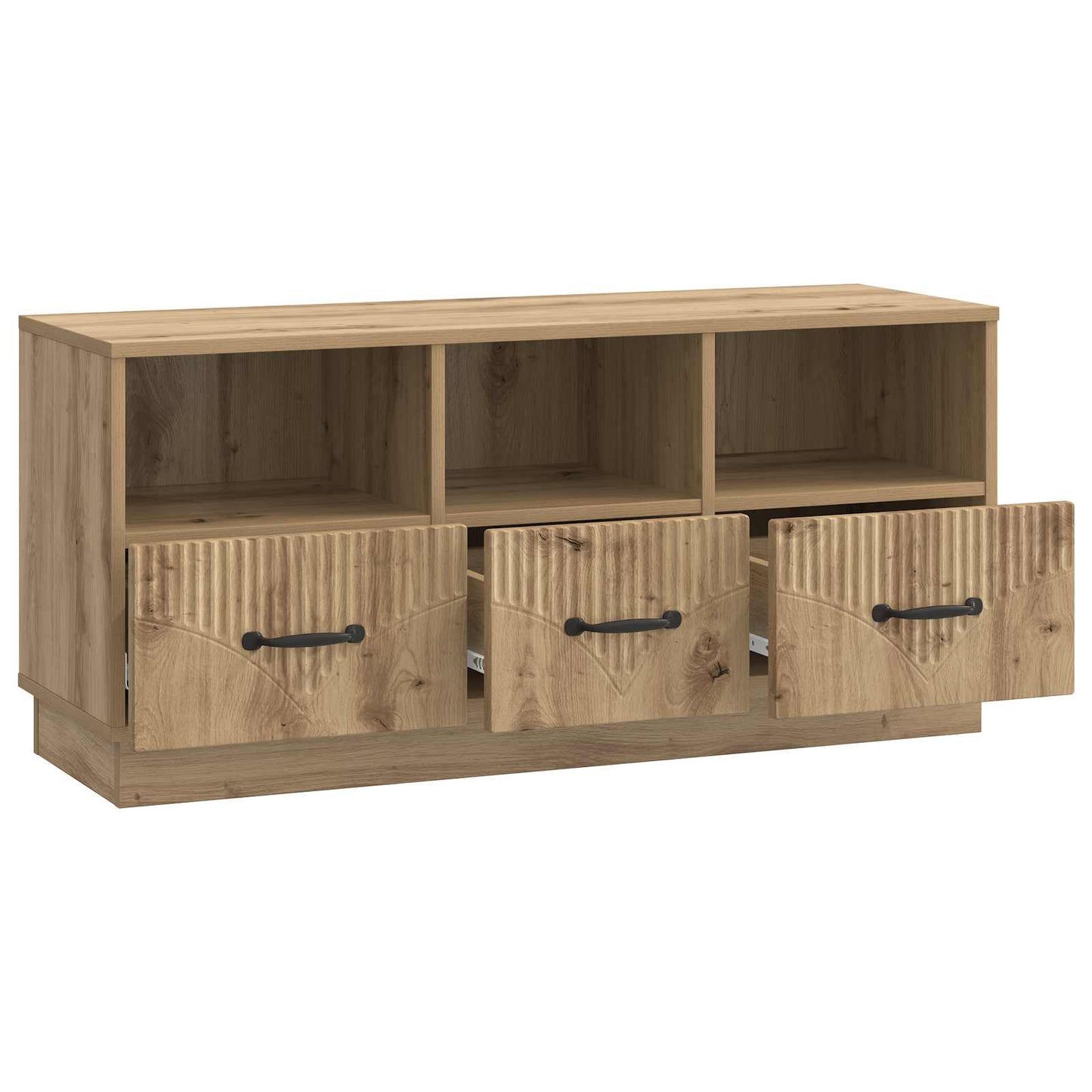 Mobile TV con cassetto Rovere Artigianale 102 x 34,5 x 47 cm