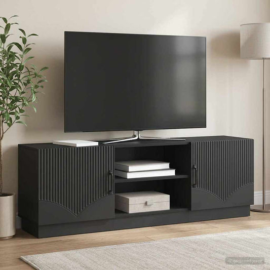 Mobile TV Nero 150 x 31 x 47 cm Legno ingegnerizzato