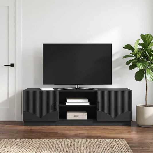 Mobile TV Nero 150 x 31 x 47 cm Legno ingegnerizzato