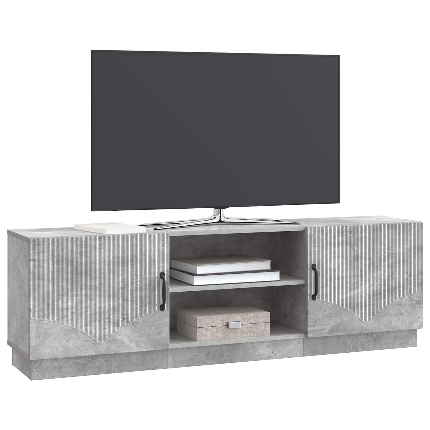 Mobile TV Grigio Cemento 150 x 31 x 47 cm Legno ingegnerizzato | homemem39