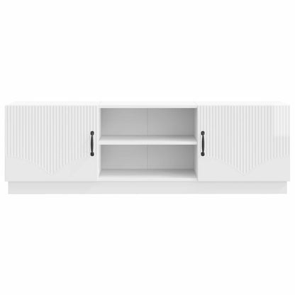 Mobile TV Bianco Lucido 150 x 31 x 47 cm Legno ingegnerizzato