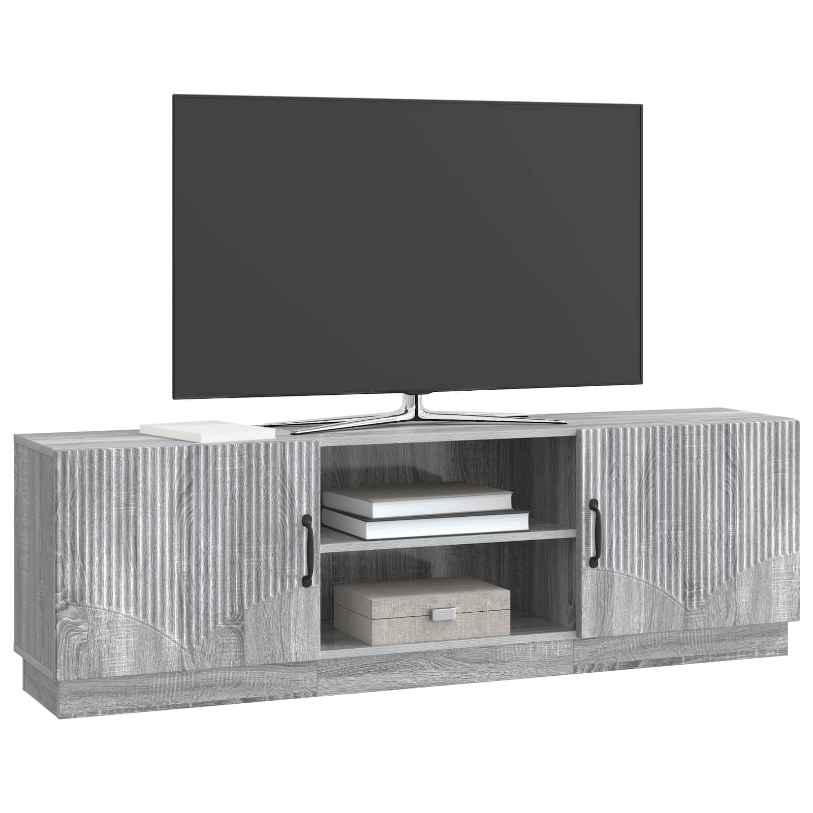 Mobile TV Grigio Sonoma 150 x 31 x 47 cm Legno ingegnerizzato | homemem39