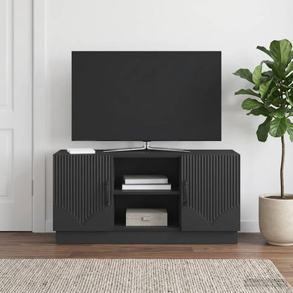 Mobile TV Nero 102 x 34,5 x 47 cm Legno ingegnerizzato