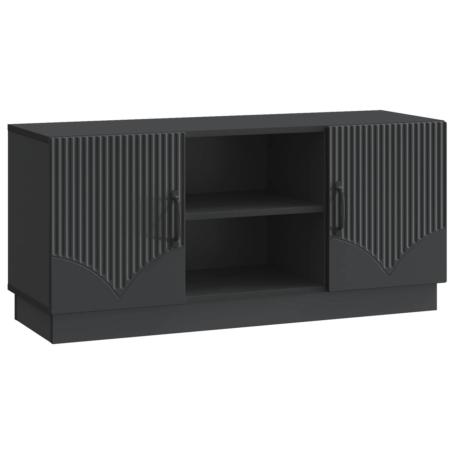 Mobile TV Nero 102 x 34,5 x 47 cm Legno ingegnerizzato