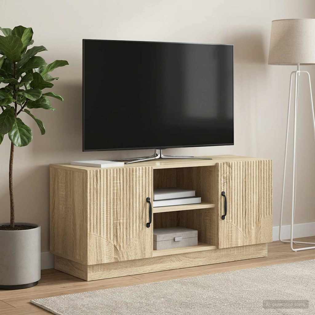 Mobile TV Rovere Sonoma 102 x 34,5 x 47 cm Legno ingegnerizzato