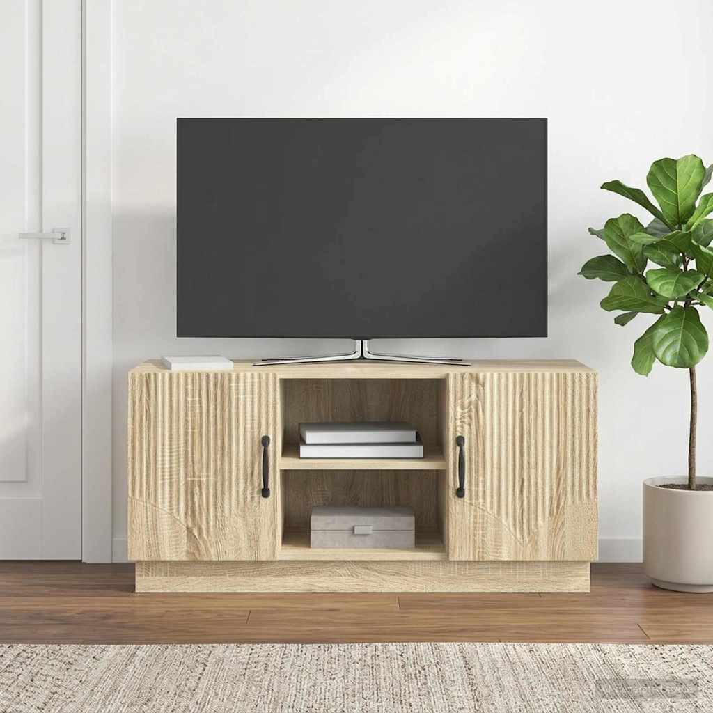 Mobile TV Rovere Sonoma 102 x 34,5 x 47 cm Legno ingegnerizzato