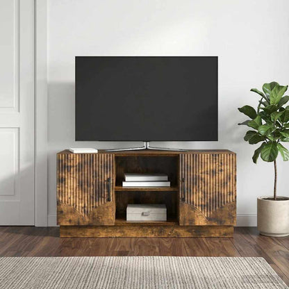 Mobile TV Rovere Fumo 102 x 34,5 x 47 cm Legno ingegnerizzato