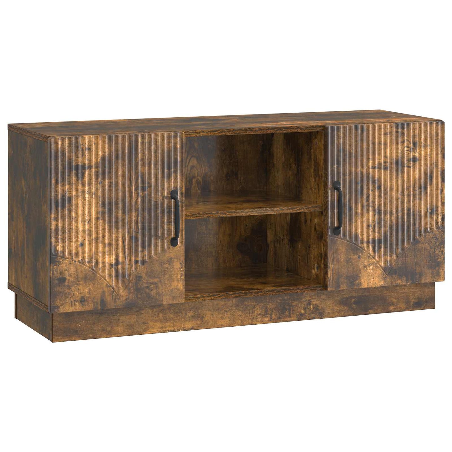 Mobile TV Rovere Fumo 102 x 34,5 x 47 cm Legno ingegnerizzato | homemem39