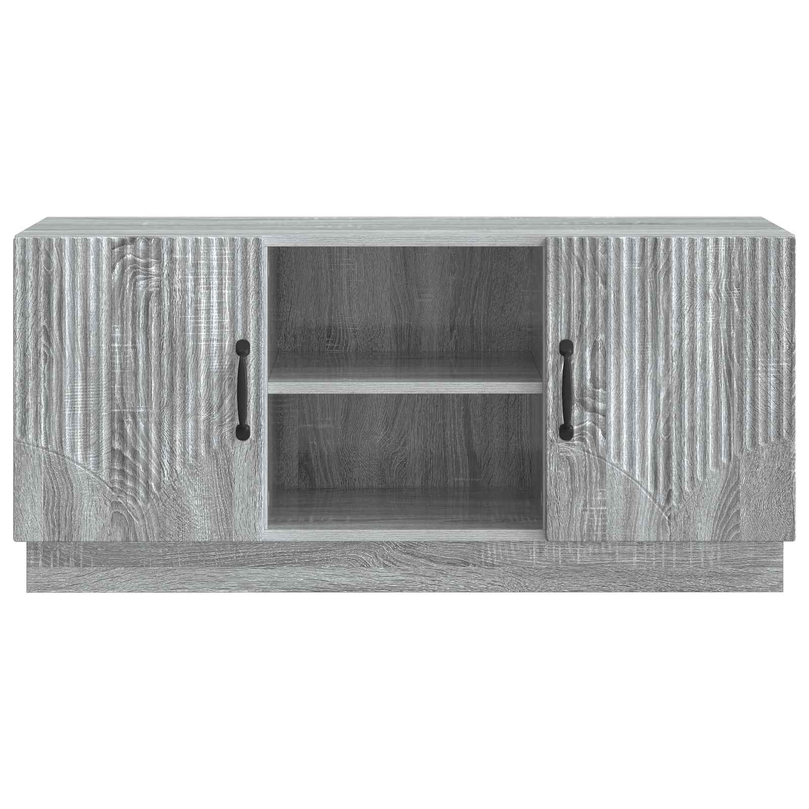 Mobile TV Grigio Sonoma 102 x 34,5 x 47 cm Legno ingegnerizzato | homemem39