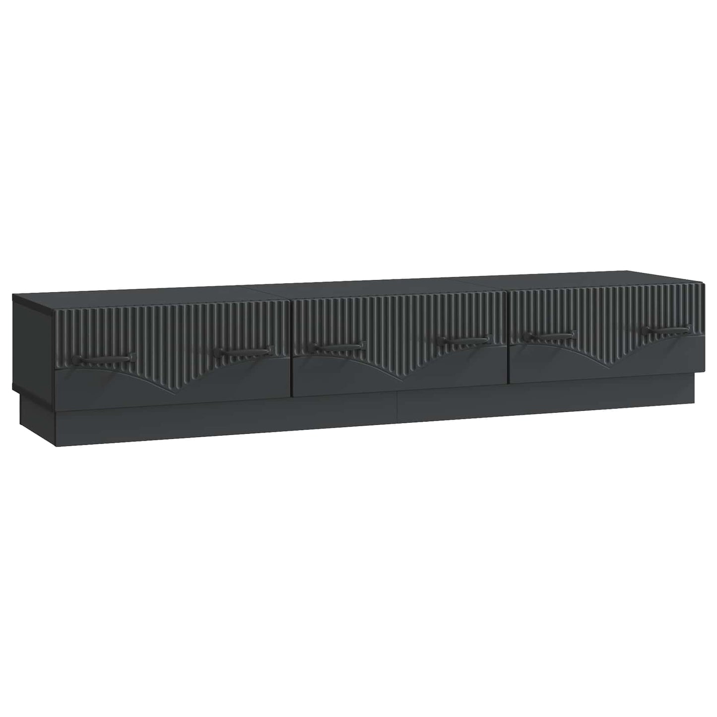 Mobile TV Nero 147 x 34,5 x 27 cm Legno ingegnerizzato | homemem39