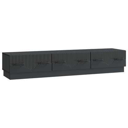 Mobile TV Nero 147 x 34,5 x 27 cm Legno ingegnerizzato | homemem39