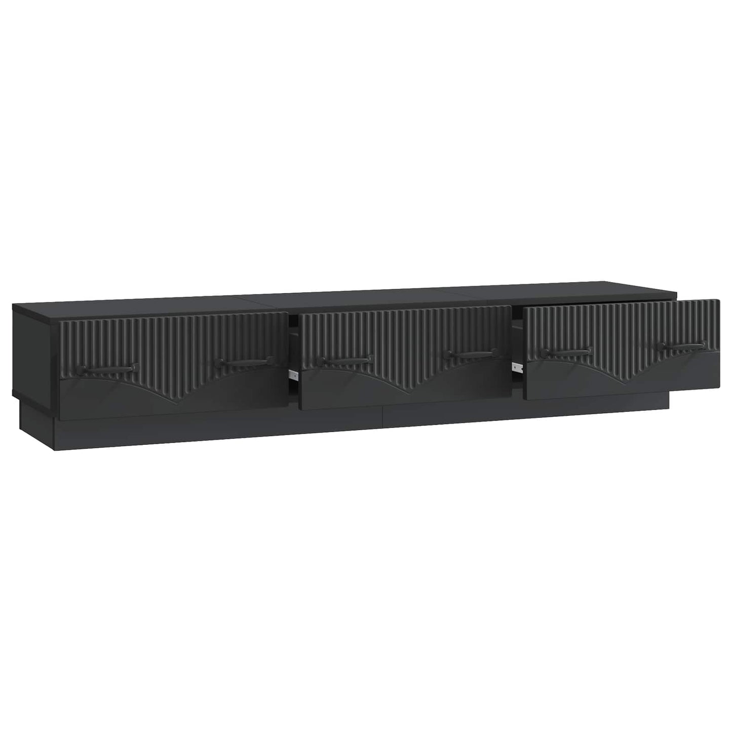 Mobile TV Nero 147 x 34,5 x 27 cm Legno ingegnerizzato | homemem39