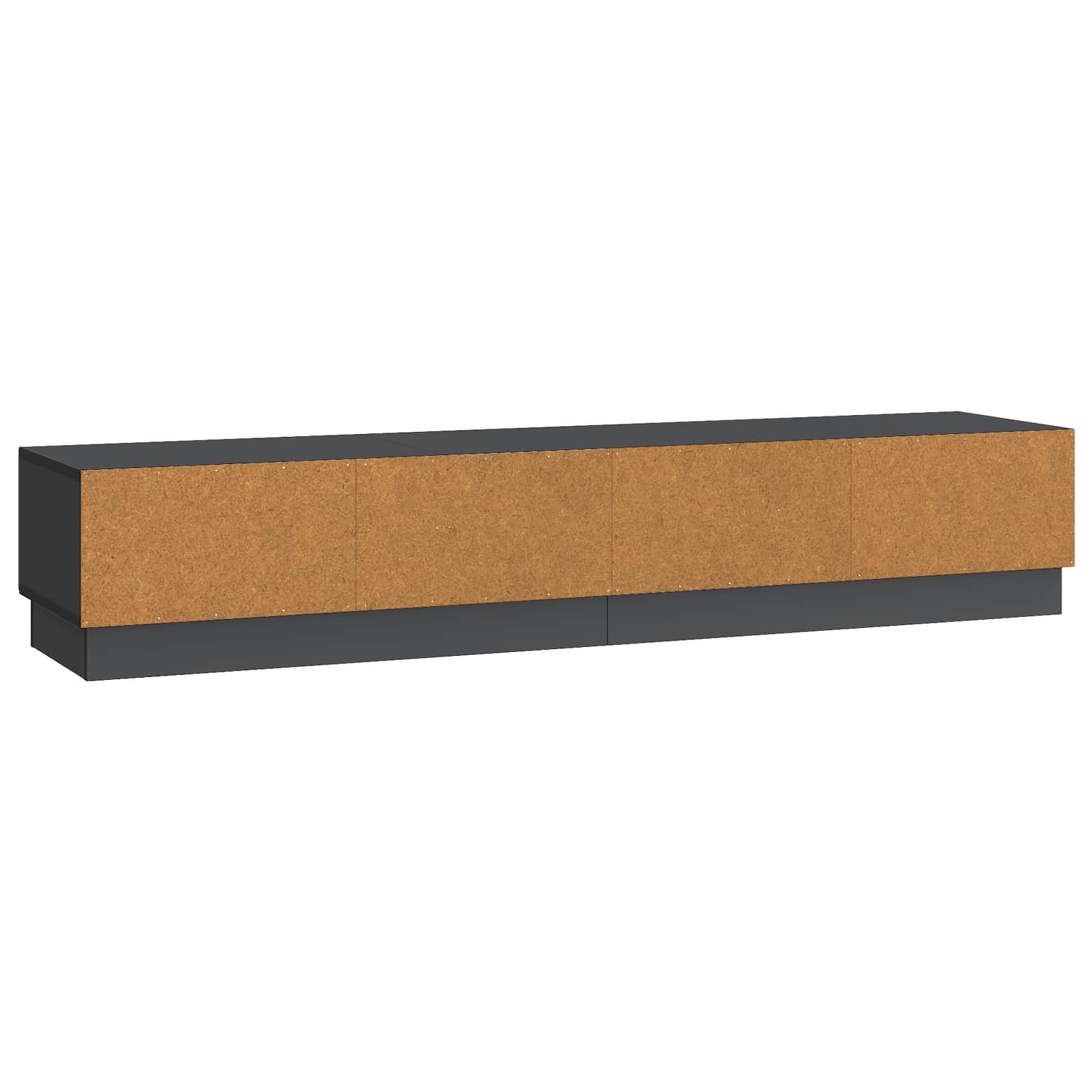Mobile TV Nero 147 x 34,5 x 27 cm Legno ingegnerizzato | homemem39