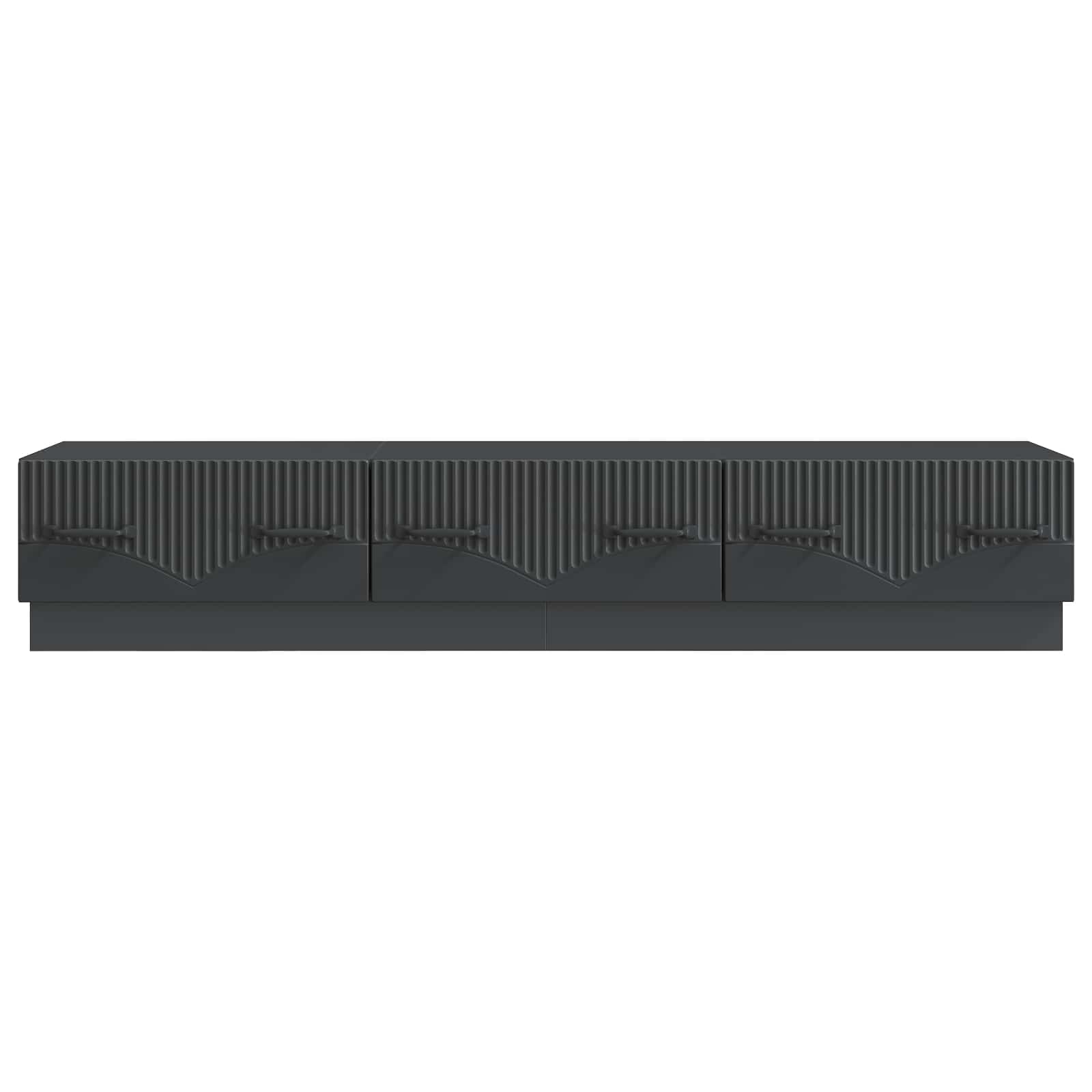 Mobile TV Nero 147 x 34,5 x 27 cm Legno ingegnerizzato | homemem39