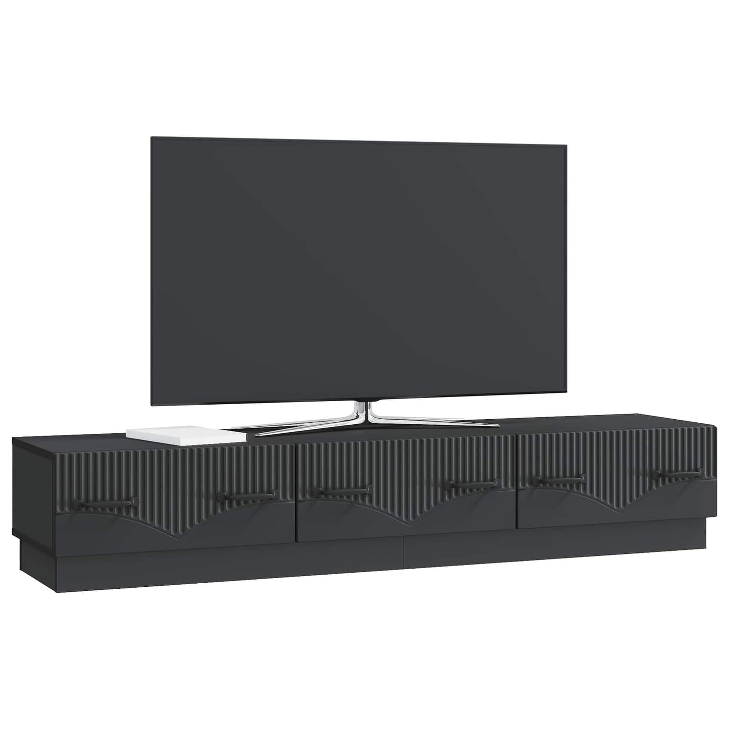 Mobile TV Nero 147 x 34,5 x 27 cm Legno ingegnerizzato | homemem39