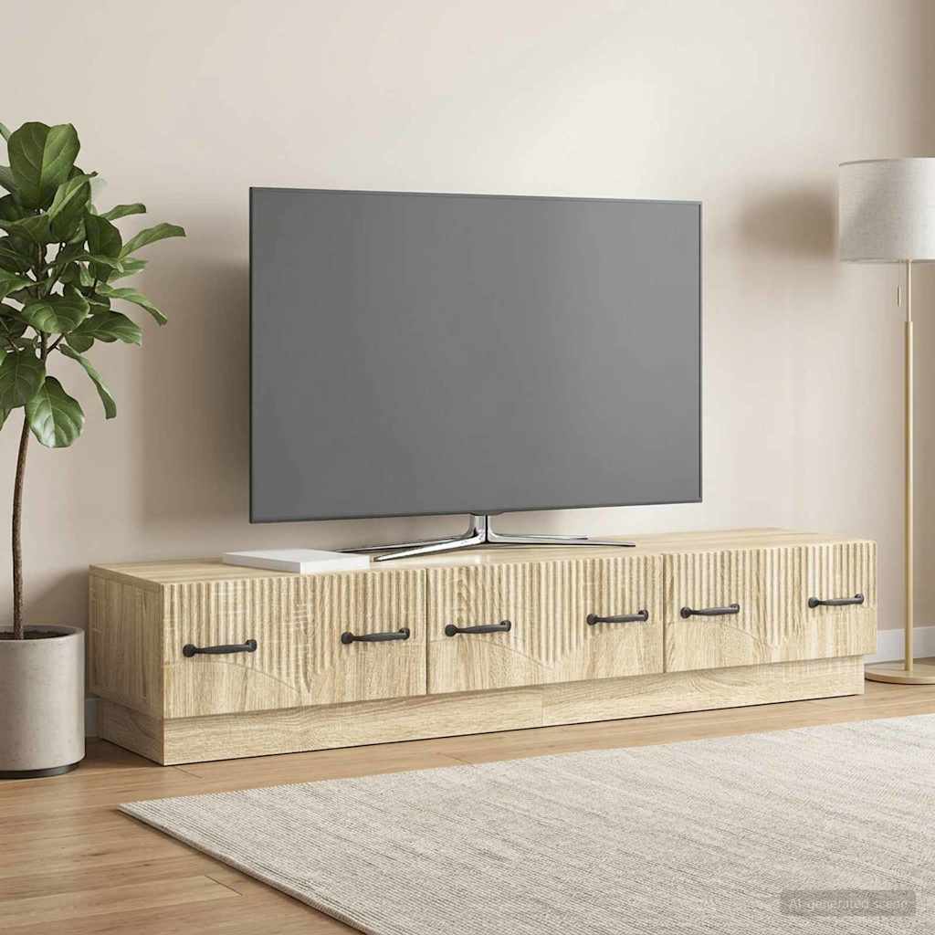 Mobile TV Rovere Sonoma 147 x 34,5 x 27 cm Legno ingegnerizzato