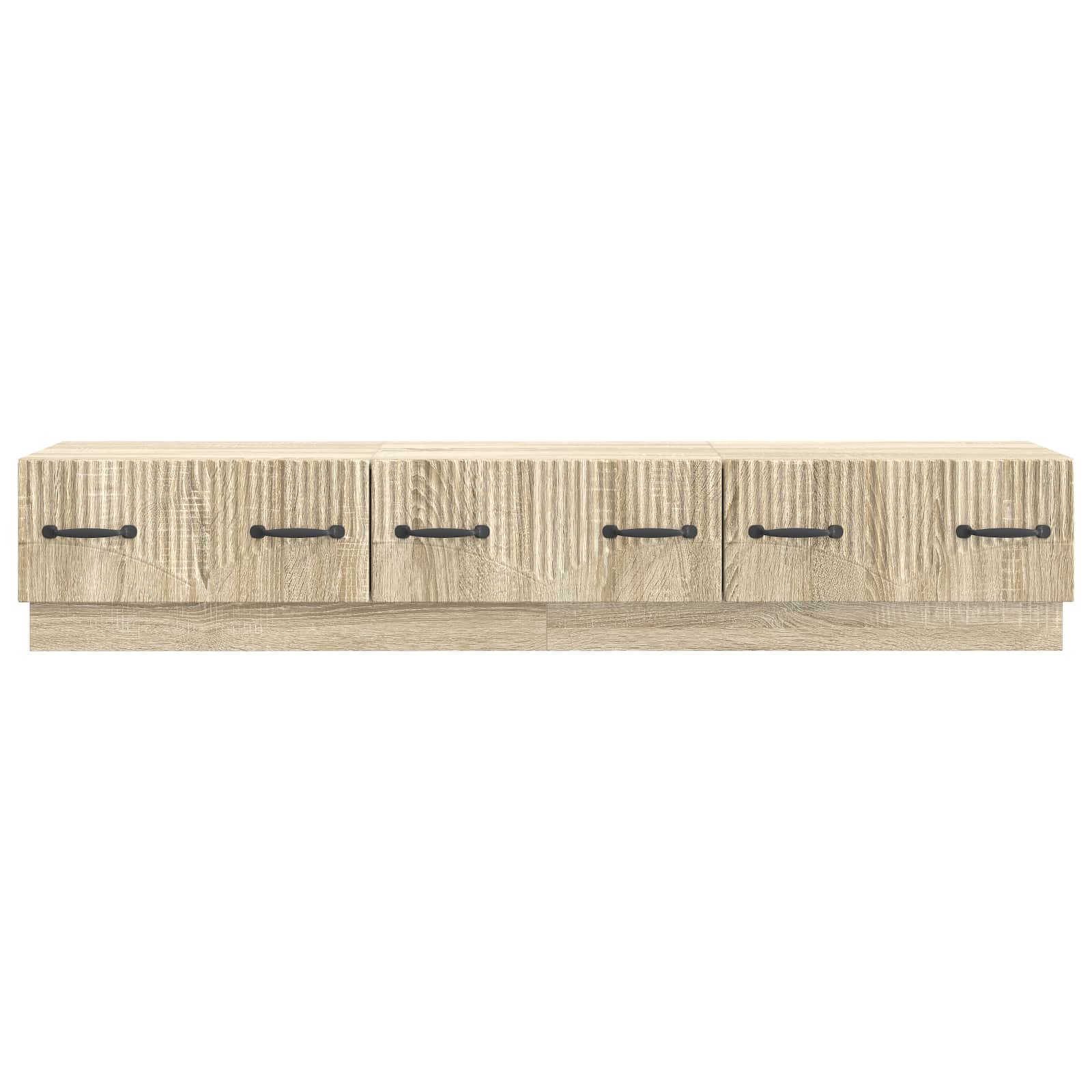 Mobile TV Rovere Sonoma 147 x 34,5 x 27 cm Legno ingegnerizzato | homemem39