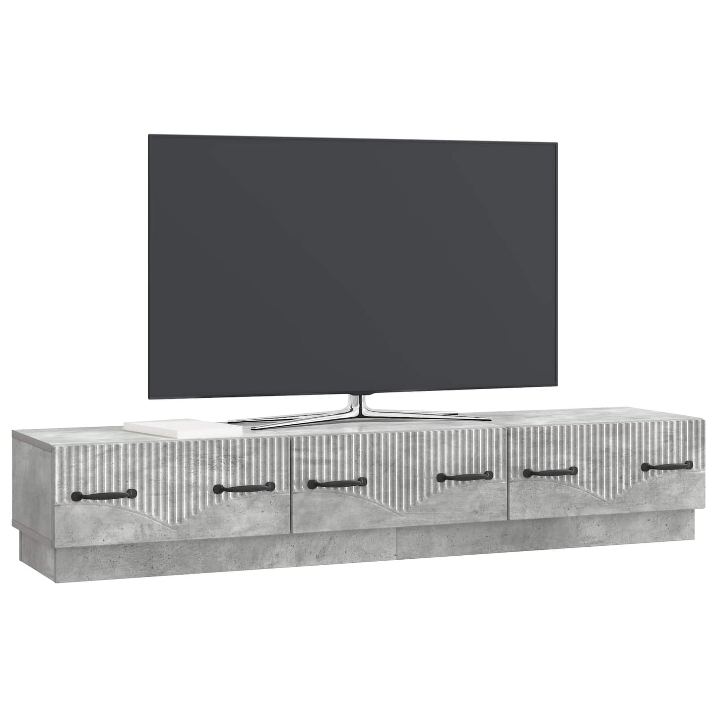 Mobile TV con cassetto Grigio Cemento 147 x 34,5 x 27 cm | homemem39