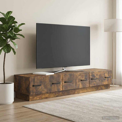 Mobile TV Rovere Fumo 147 x 34,5 x 27 cm Legno ingegnerizzato