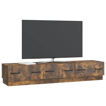 Mobile TV Rovere Fumo 147 x 34,5 x 27 cm Legno ingegnerizzato | homemem39