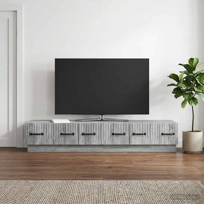 Mobile TV Grigio Sonoma 147 x 34,5 x 27 cm Legno ingegnerizzato