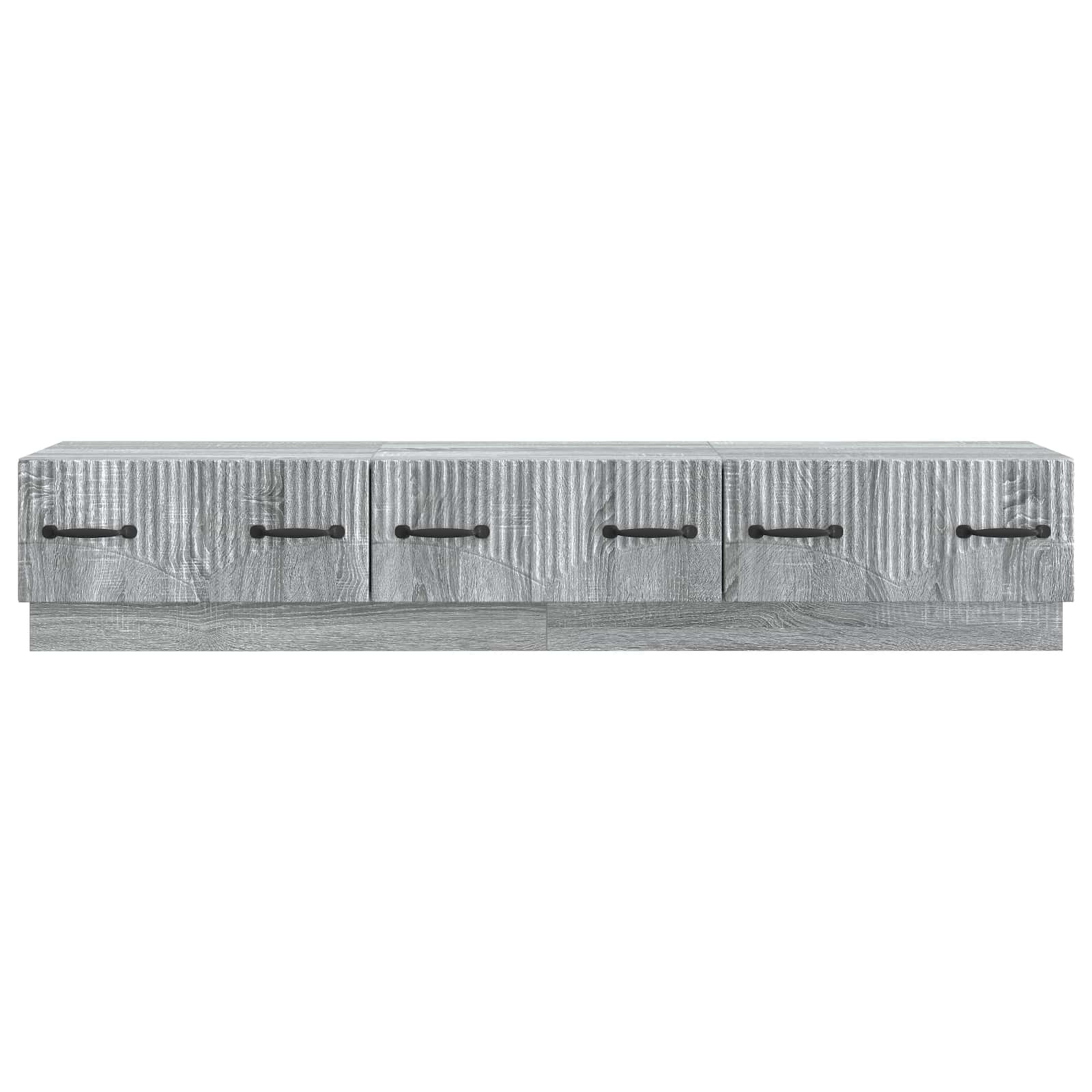 Mobile TV Grigio Sonoma 147 x 34,5 x 27 cm Legno ingegnerizzato | homemem39