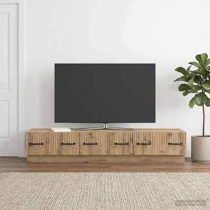 Mobile TV con cassetto Rovere Artigianale 147 x 34,5 x 27 cm