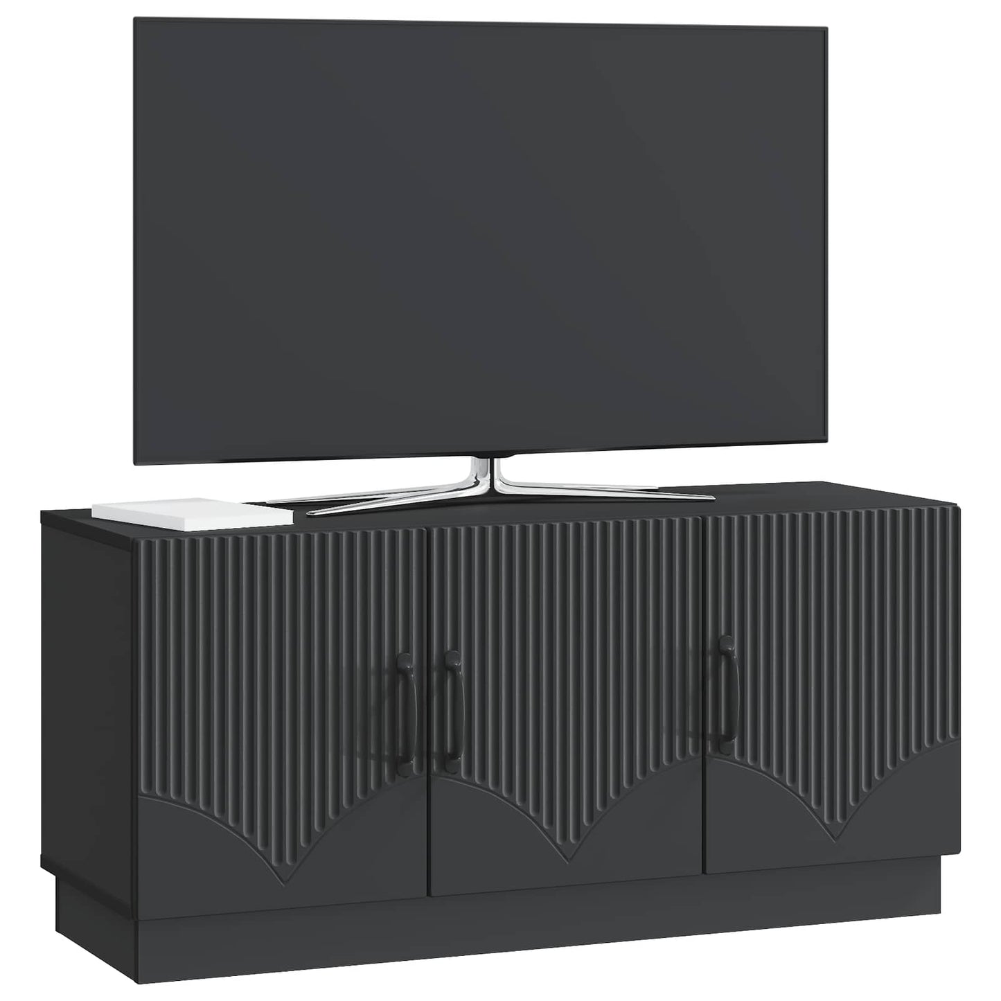 Mobile TV Nero 99 x 34,5 x 47 cm Legno ingegnerizzato