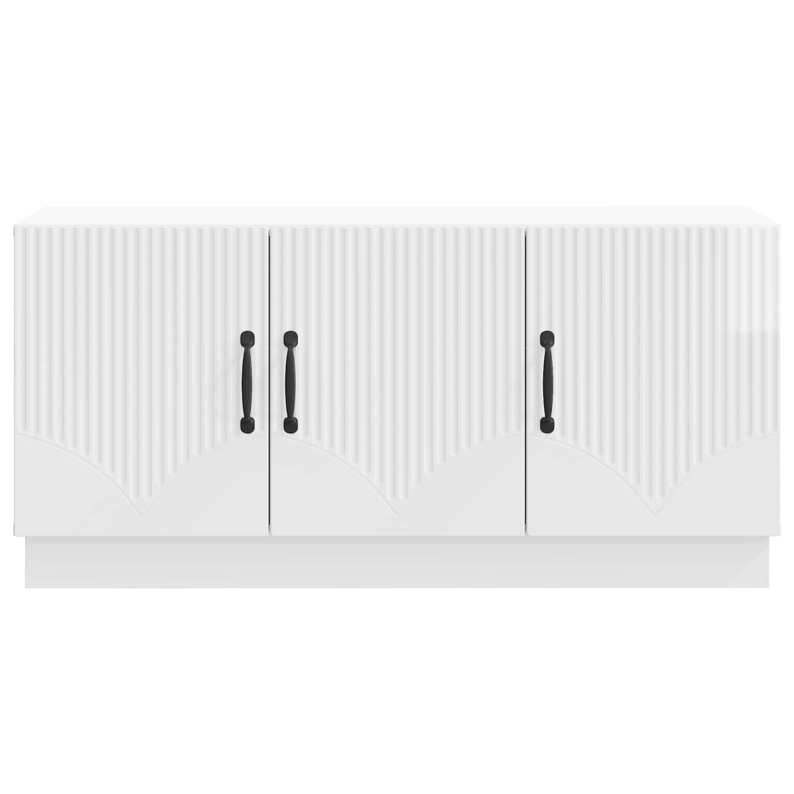 Mobile TV Bianco Lucido 99 x 34,5 x 47 cm Legno ingegnerizzato | homemem39