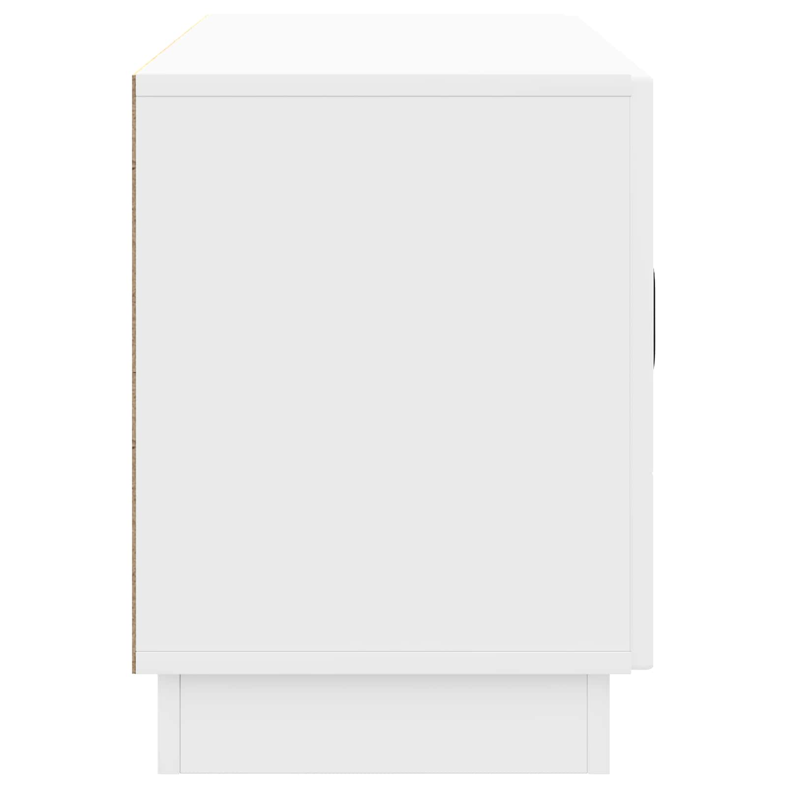 Mobile TV Bianco Lucido 99 x 34,5 x 47 cm Legno ingegnerizzato | homemem39