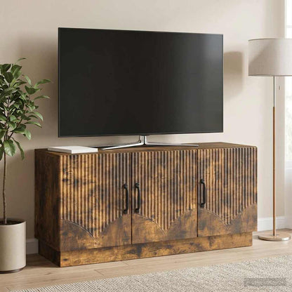 Mobile TV Rovere Fumo 99 x 34,5 x 47 cm Legno ingegnerizzato