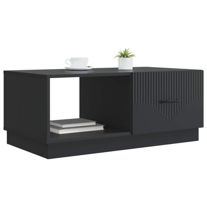 Tavolino da salotto Nero 90 x 50 x 37 cm Legno ingegnerizzato