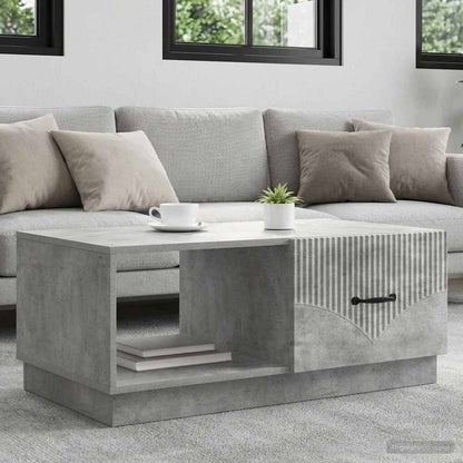 Tavolino da salotto Grigio Cemento 90 x 50 x 37 cm