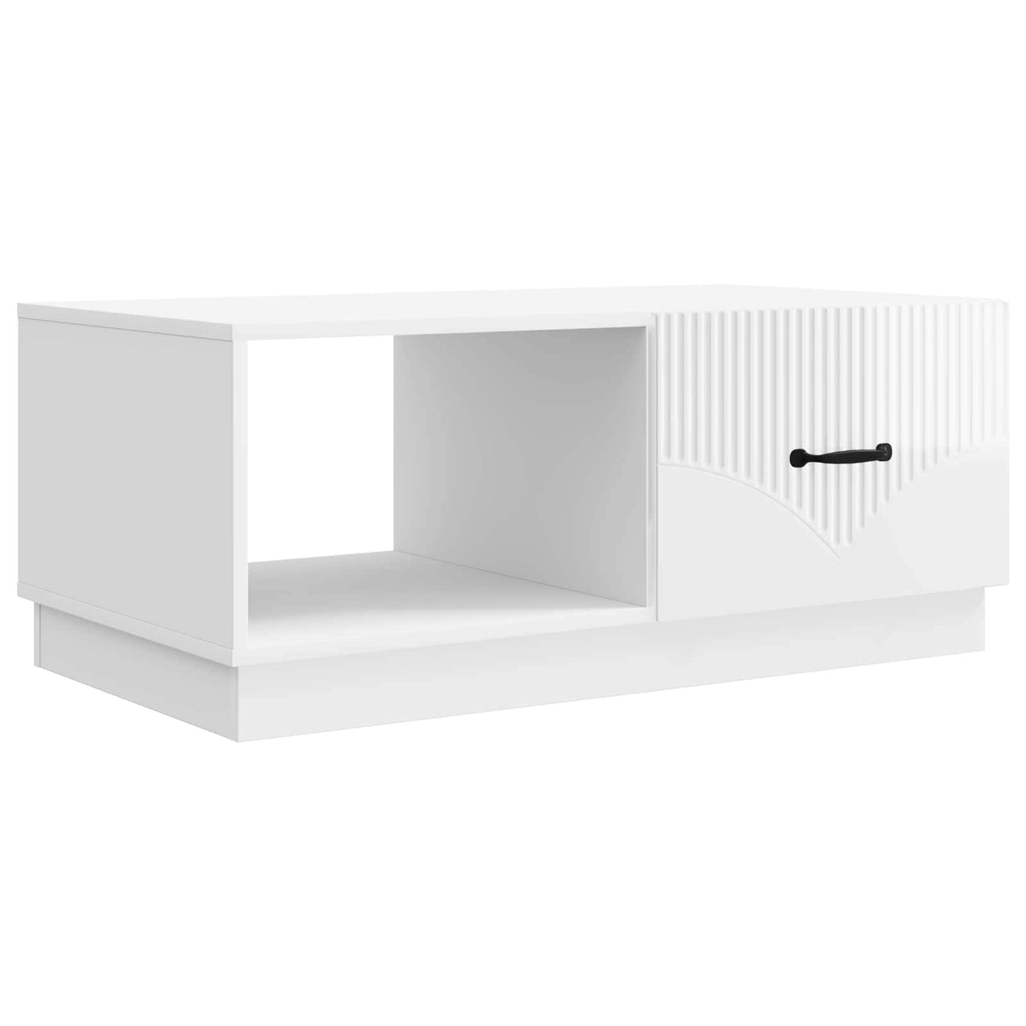 Tavolino da salotto Bianco Lucido 90 x 50 x 37 cm | homemem39