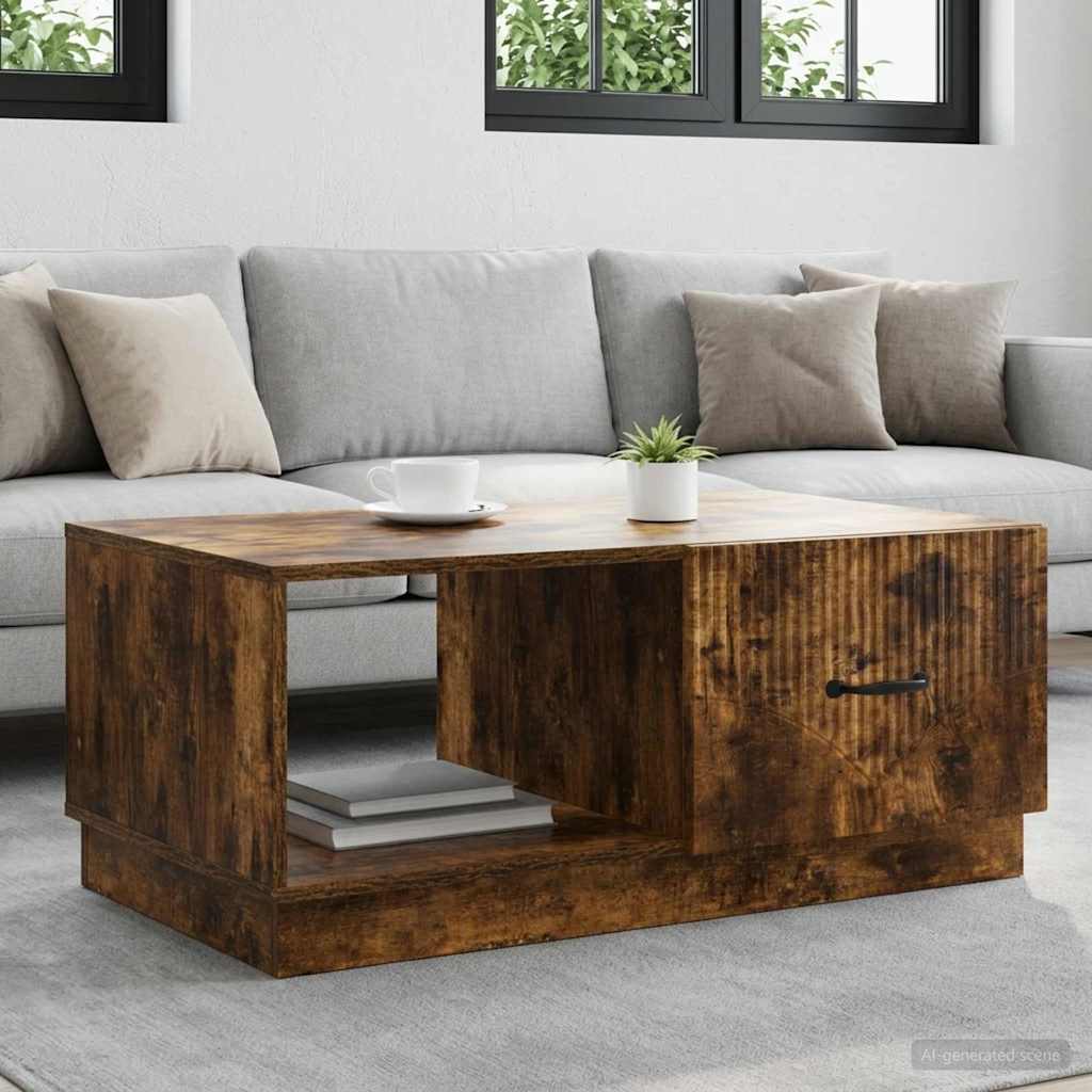 Tavolino da salotto Rovere Fumo 90 x 50 x 37 cm