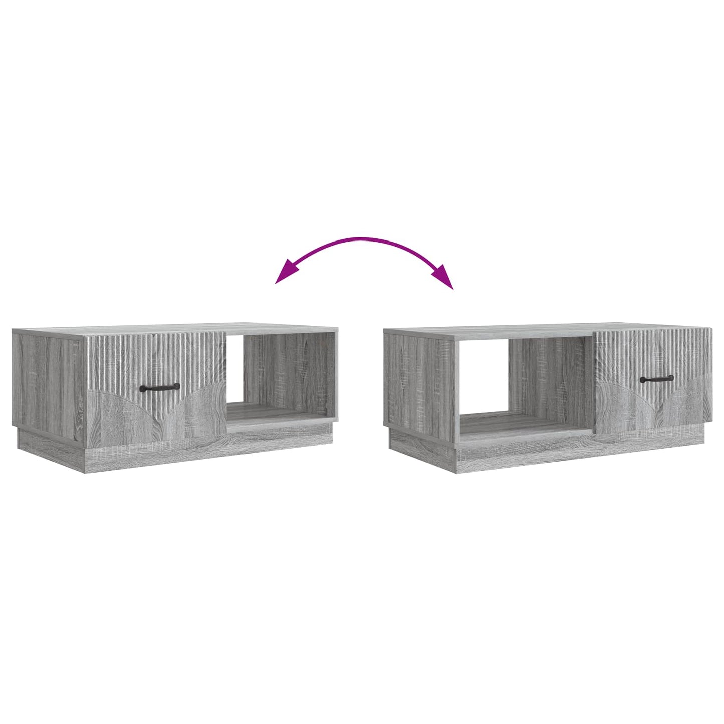 Tavolino da salotto Grigio Sonoma 90 x 50 x 37 cm | homemem39