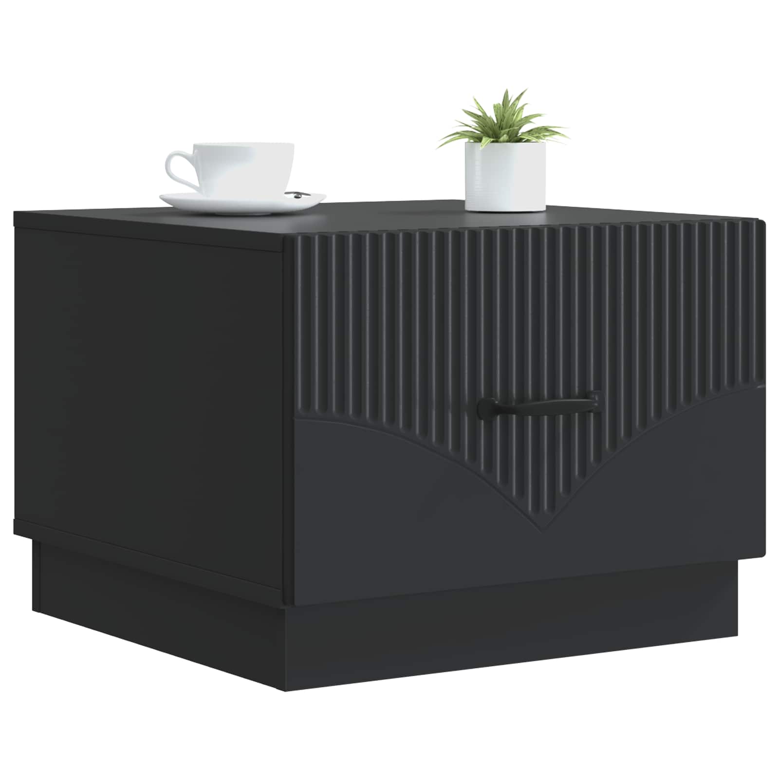 Tavolino da salotto Nero 49 x 50 x 37 cm Legno ingegnerizzato | homemem39