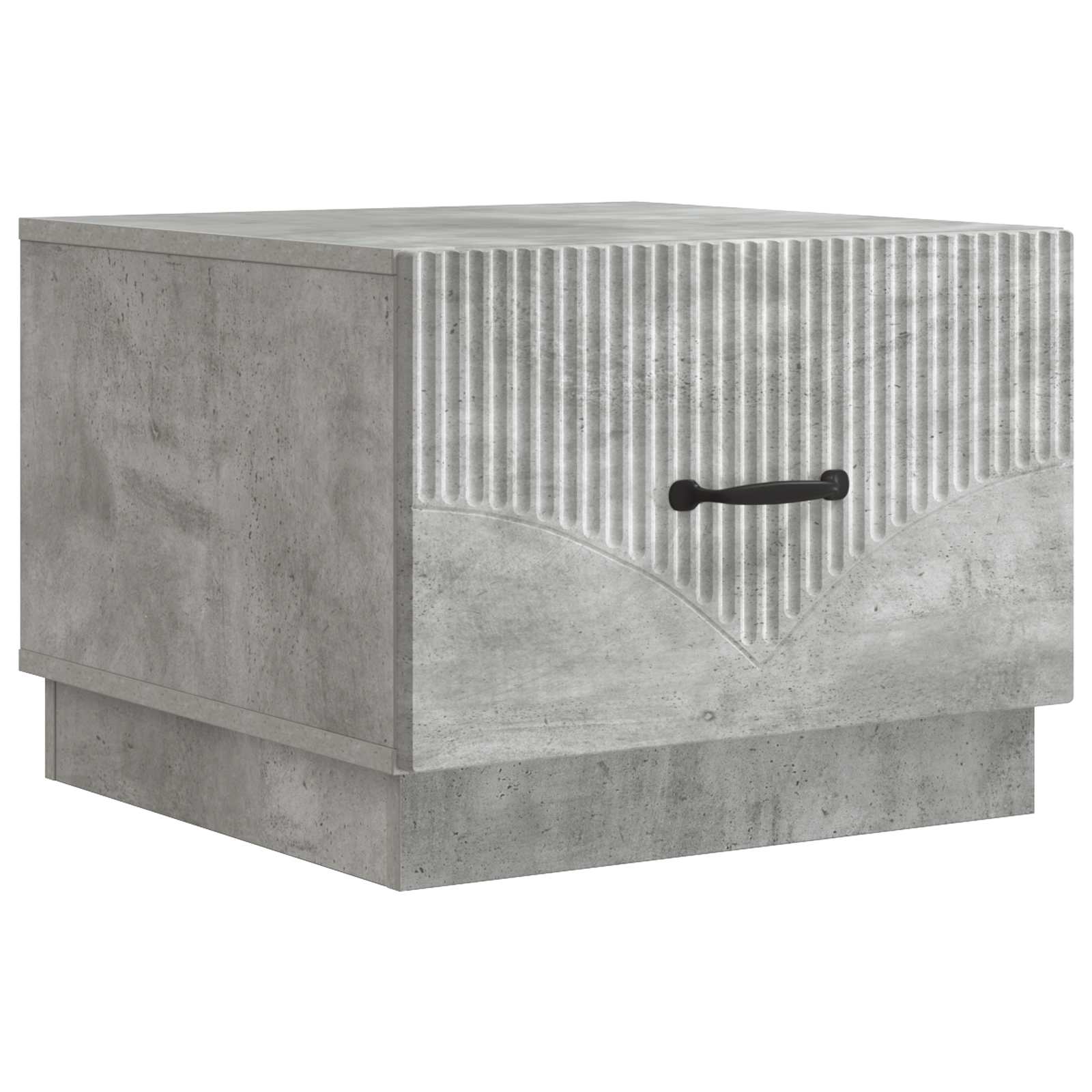 Tavolino da salotto con cassetto Grigio Cemento 49 x 50 x 37 cm | homemem39