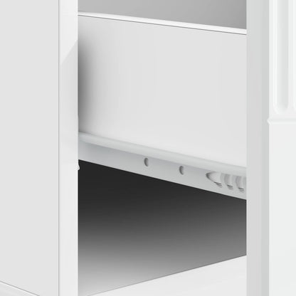 Tavolino da salotto con cassetto Bianco Lucido 49 x 50 x 37 cm | homemem39