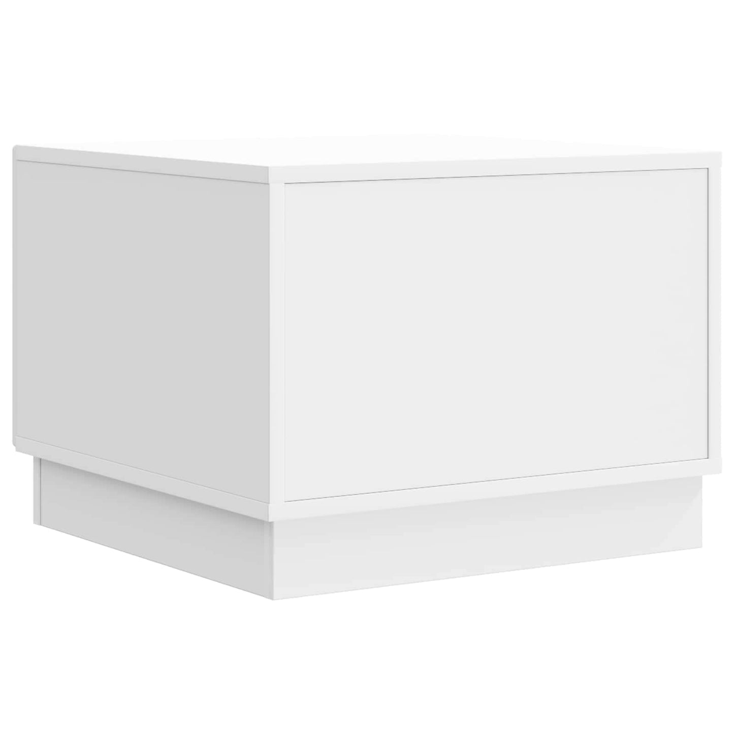 Tavolino da salotto con cassetto Bianco Lucido 49 x 50 x 37 cm | homemem39