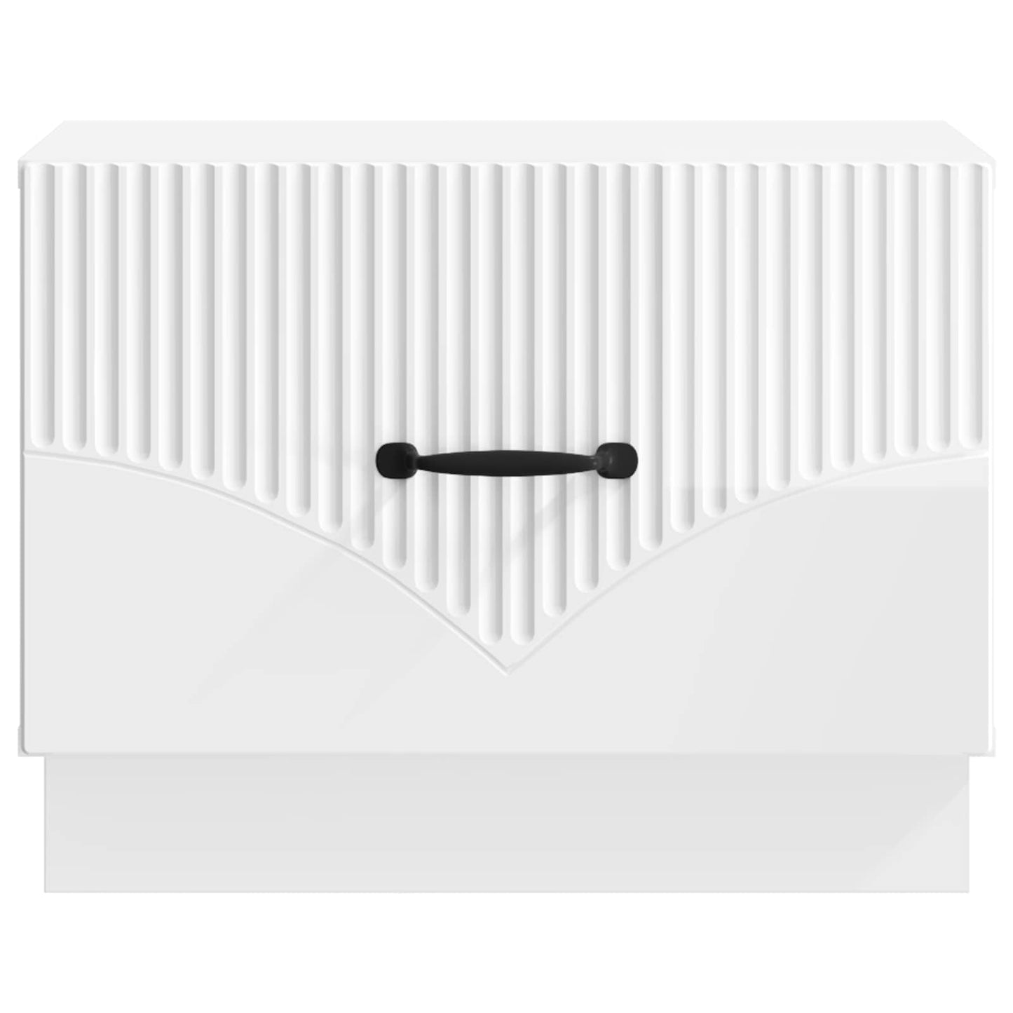 Tavolino da salotto con cassetto Bianco Lucido 49 x 50 x 37 cm | homemem39