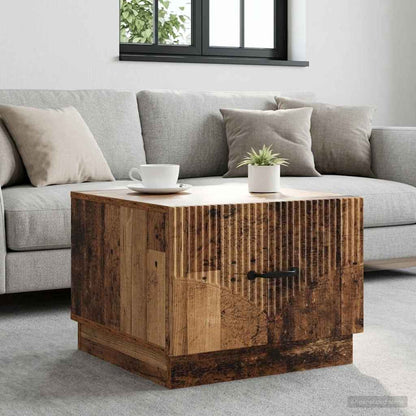 Tavolino da salotto con cassetto Legno antico 49 x 50 x 37 cm