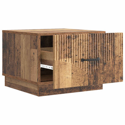 Tavolino da salotto con cassetto Legno antico 49 x 50 x 37 cm
